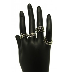 10 in 1 Silver Knuckle Rings